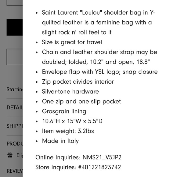 YSL large Lou Lou shoulder bag - Picture 10 of 13